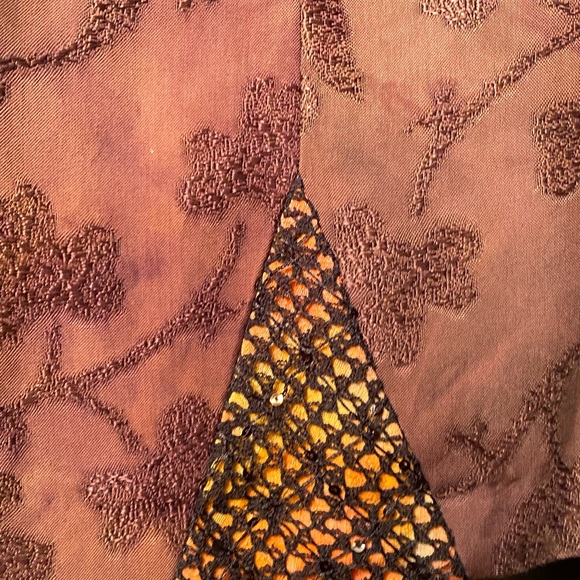 CHICOS Design Mixed Fabrics Patchwork  Jacket - Picture 4 of 16